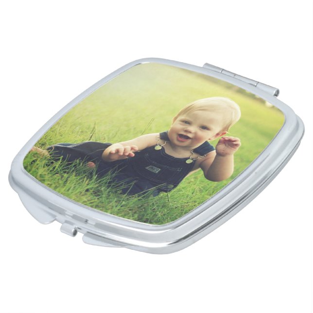 Custom Photo Pocket Mirror Travel Hand Mirror (Turned)