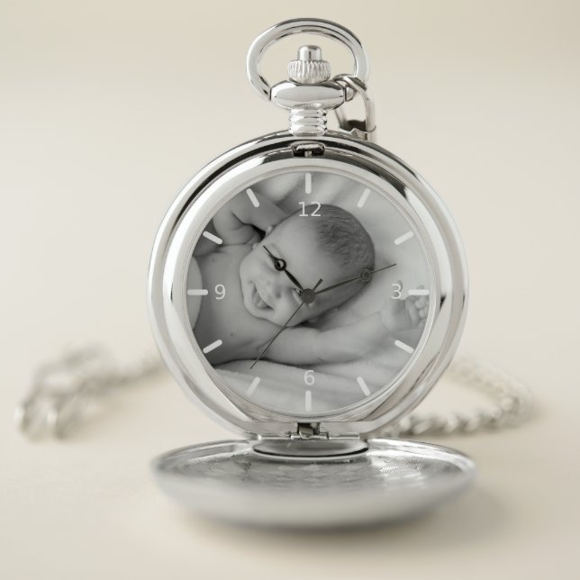 Custom Photo Pocket Watch (Inside)