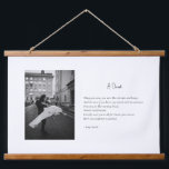 Custom Photo Poem Canvas Wedding Anniversary  Hanging Tapestry<br><div class="desc">Your custom photo and poetry on canvas as wall hanging tapestry. Personalize it with your image of choice and a love poem or love letter. Use the design tool to change colors, fonts, text size and placement. This canvas poster hanger makes the perfect gift for a wedding anniversary, engagement, wedding...</div>