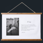 Custom Photo Poem Canvas Wedding Anniversary  Hanging Tapestry<br><div class="desc">Your custom photo and poetry on canvas as wall hanging tapestry. Personalize it with your image of choice and a love poem or love letter. Use the design tool to change colors, fonts, text size and placement. This canvas poster hanger makes the perfect gift for a wedding anniversary, engagement, wedding...</div>