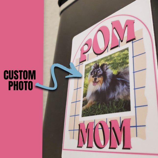 Custom Photo Pom Mom Keepsake Pomeranian Dog Owner Magnet (Custom Photo Pom Mom Keepsake Pomeranian Dog Owner Magnet)