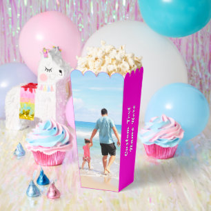 Custom Photo Popcorn Boxes Personalized Text Name