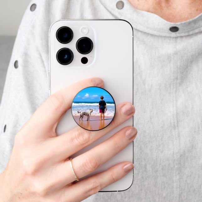 Custom Photo PopSocket with Your Pet Photos (Hand)
