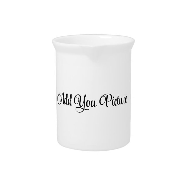 Custom Photo Porcelain Pitcher (Front)