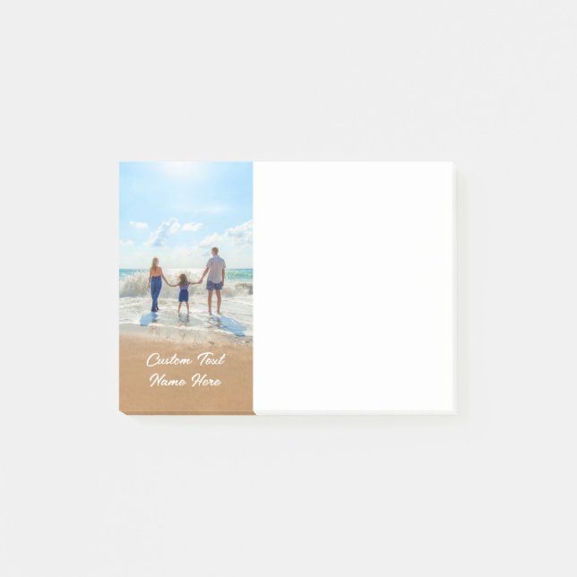 Custom Photo Post-it® Notes Your Photos and Text (Front)