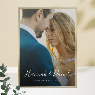 Custom Photo Poster with Whimsical Script