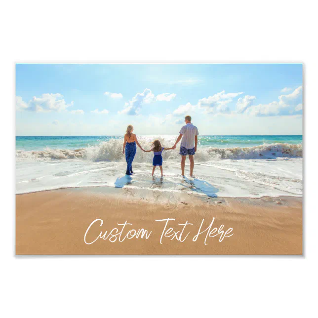 Custom Photo Poster with Your Photos and Text | Zazzle