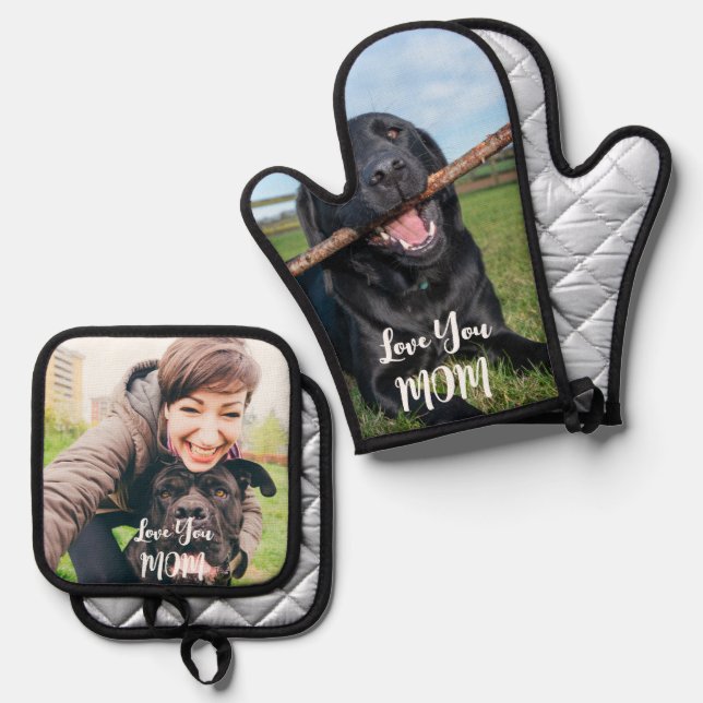 Custom Photo Pot Holders Set (Front/Back)