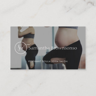 Custom Photo Pregnant Doula Birth Coach Business Card