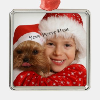 Custom Photo Premium Ornament by DoggieAvenue at Zazzle