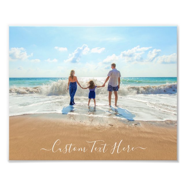 Custom Photo Print with Your Photos and Text (Front)