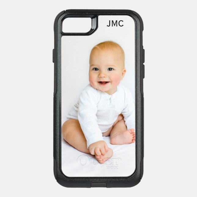 Custom Photo Protective Phone Case With Monogram (Back)