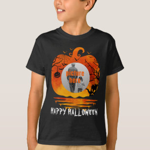 CUSTOM PHOTO PUMPKIN HALLOWEEN GIFTS T-Shirt