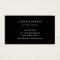 Custom photo QR code black business cards