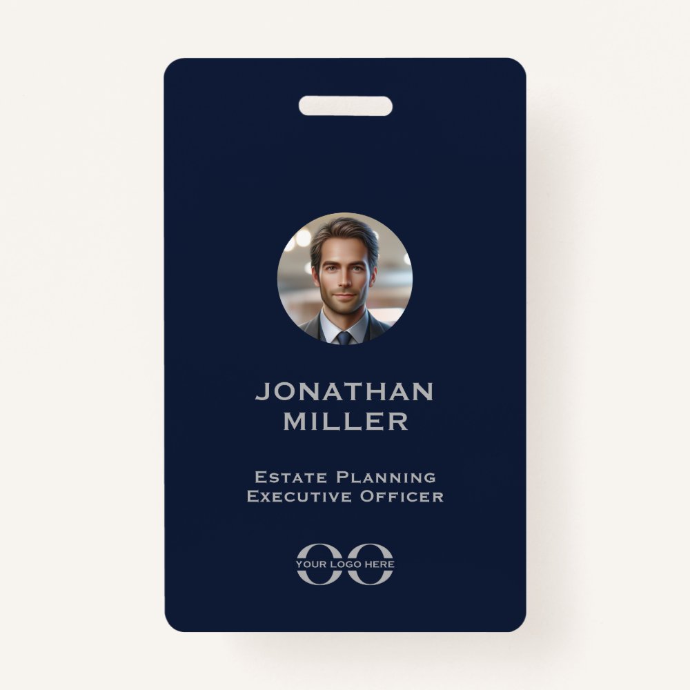 Code Role Id Badges Custom Photo QR Code Employee ID Badge - Snuggle Hamster Designs