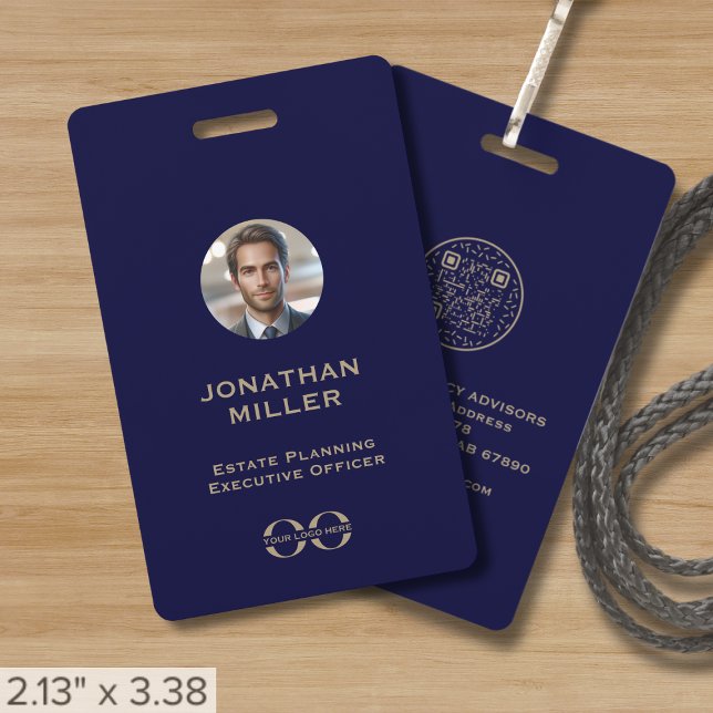 Custom Photo QR Code Employee ID Badge (Creator Uploaded)