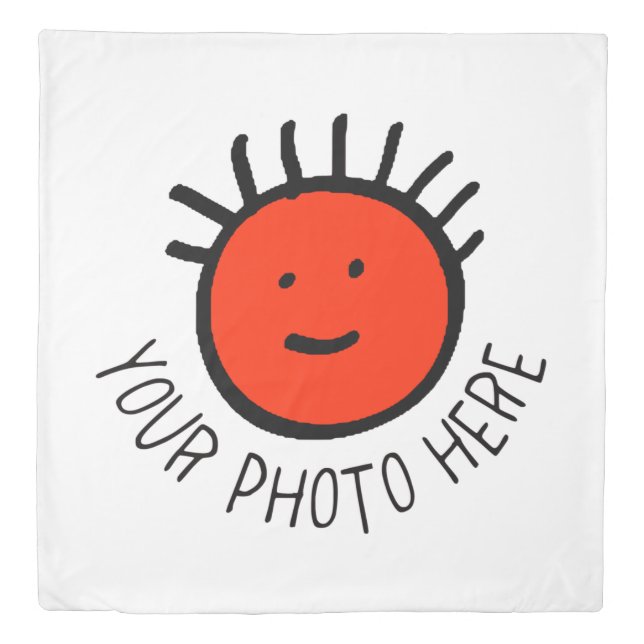 Custom Photo QUEEN SIZE DUVET COVER Template (Front)