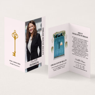 Custom Photo Real Estate Agent Realtor Business Card