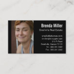 Custom Photo Real Estate Business Color Business Card at Zazzle