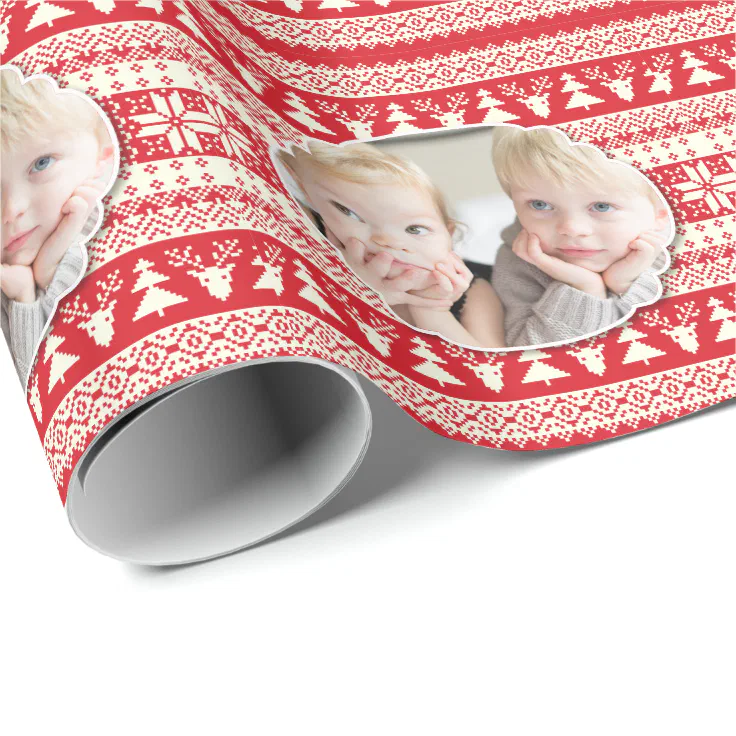 Red And White Christmas Wrapping Paper
 Custom Red and White Christmas Wrapping Paper