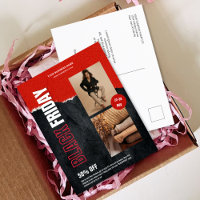 Custom Photo Red Black Friday Product Promo