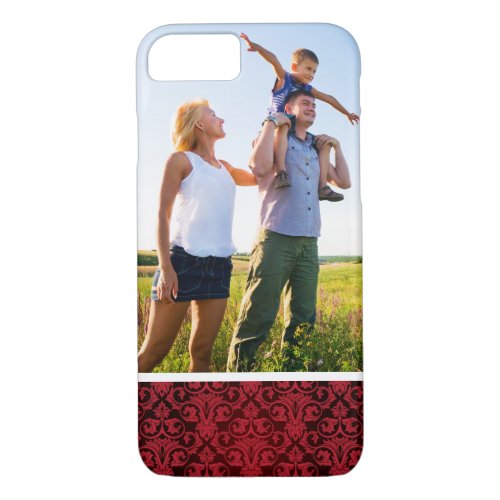 Custom Photo Red wallpaper 2 iPhone 87 Case