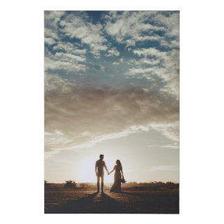 Custom Photo Remember This Moment Wedding Faux Can Canvas Print