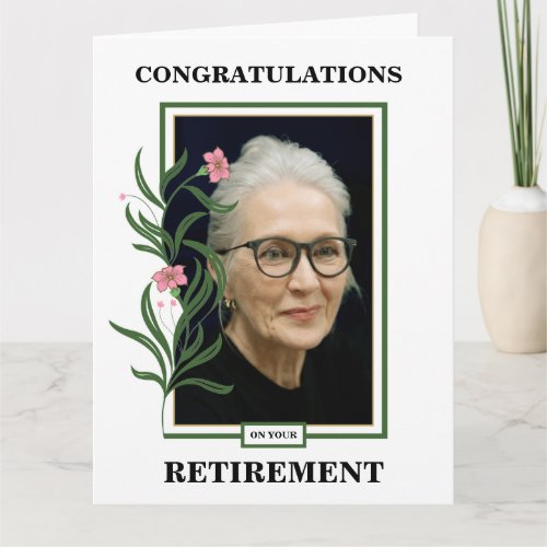 Custom Photo Retirement Congratulations