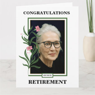 Custom Photo Retirement Congratulations Card