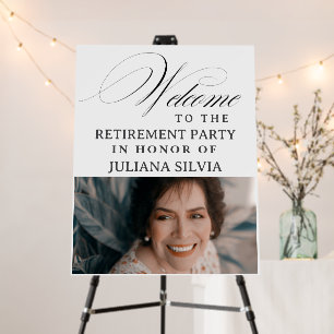 Custom Photo Retirement Party Welcome Sign