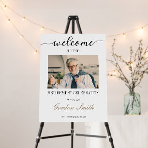 Custom Photo Retirement Party Welcome Sign