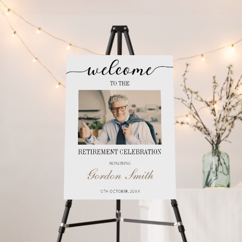 Custom Photo Retirement Party Welcome Sign