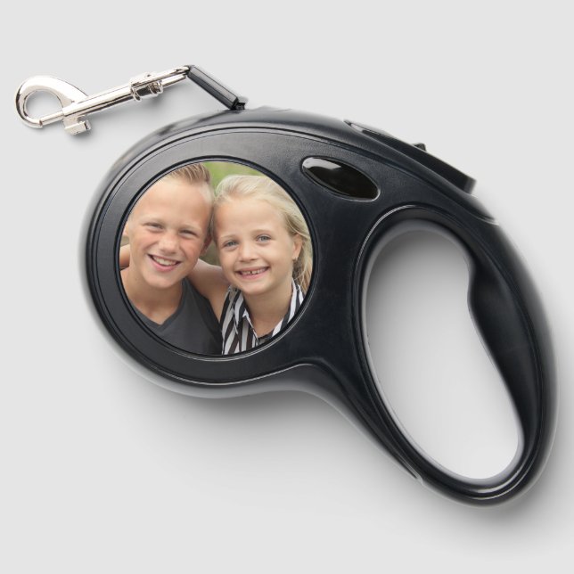 Custom Photo Retractable Dog Leash  (Front)
