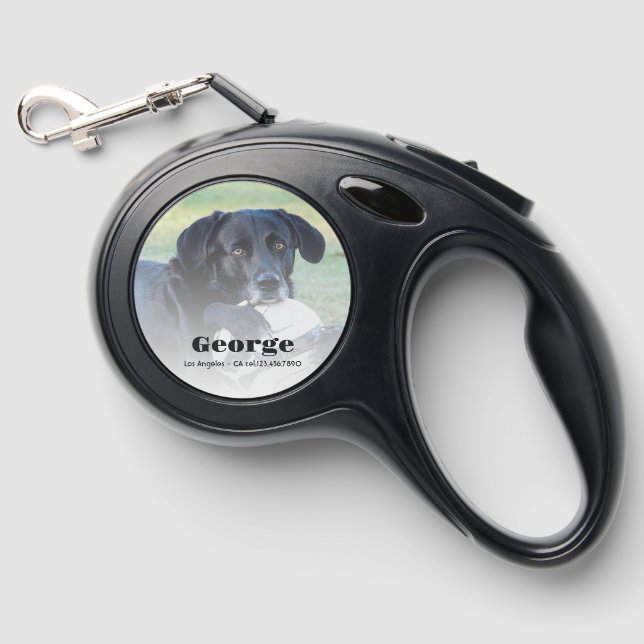 Custom Photo Retractable Pet Leash (Front)