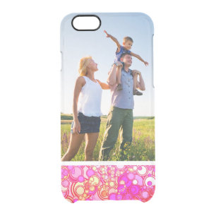 Custom Photo Retro Circles Clear iPhone 6/6S Case