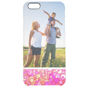 Custom Photo Retro Circles Clear iPhone 6 Plus Case