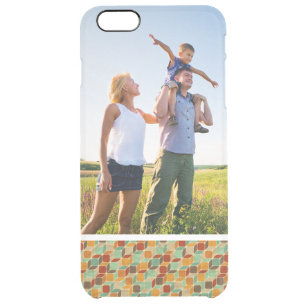 Custom Photo Retro geometric pattern 4 2 Clear iPhone 6 Plus Case