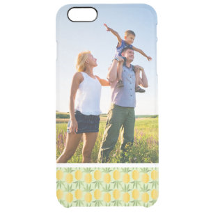 Custom Photo Retro Pineapples Clear iPhone 6 Plus Case