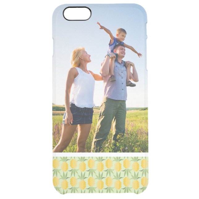 Custom Photo Retro Pineapples Uncommon iPhone Case (Back)