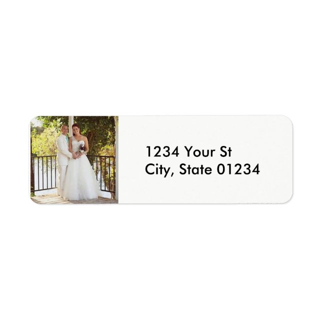 Custom Photo Return Address Labels (Front)