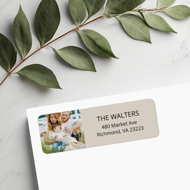Custom Photo Return Address Labels (Creator Uploaded)