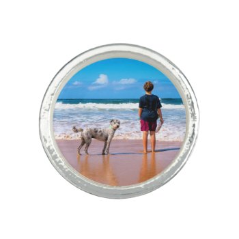 Custom Photo Ring Gift With Your Favorite Photos by Migned at Zazzle
