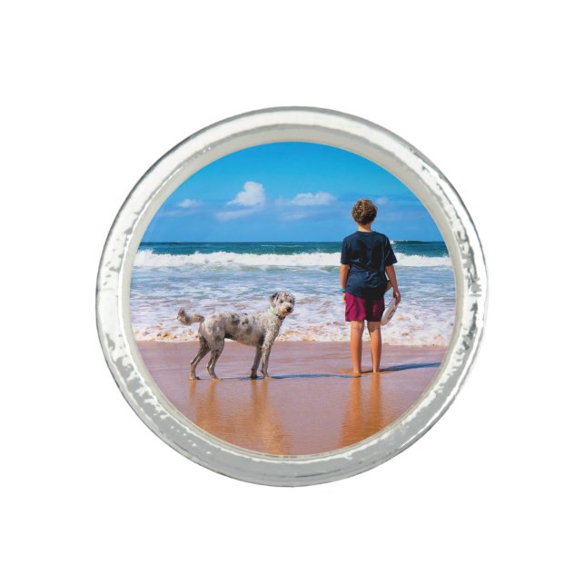 Custom Photo Ring Gift with Your Favorite Photos (Front)