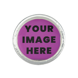 Custom Photo Ring Personalized Sterling Silver