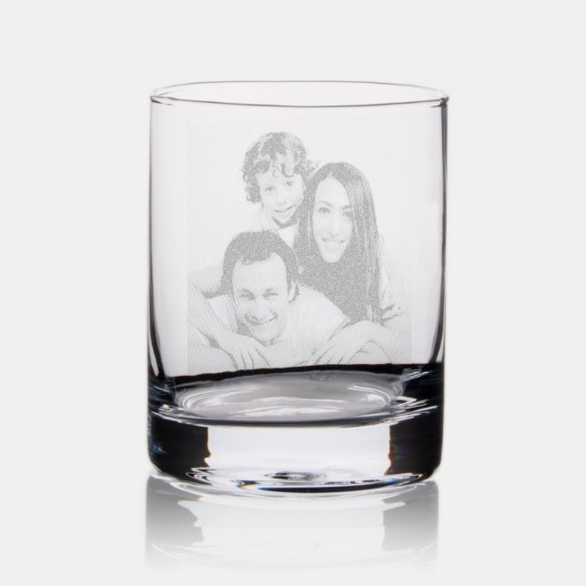 Custom Photo Rocks Glass (Glassware)