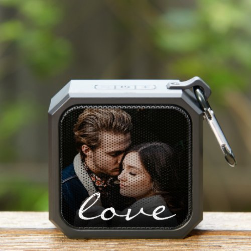 Custom Photo Romantic Love Script Make it Unique Bluetooth Speaker