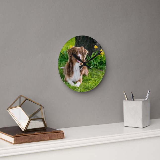 Custom Photo Round Clock (Office)