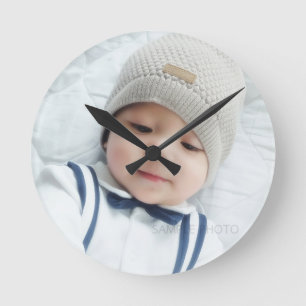 Custom Photo Round Clock