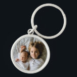 Custom Photo Round Metal Charm Keychain<br><div class="desc">This metal charm keychain can be customized with your own image. To add text to the design simply select the "Customize It" button above for more advanced customization features.</div>