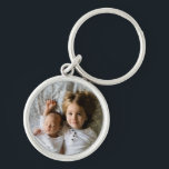 Custom Photo Round Metal Charm Keychain<br><div class="desc">This metal charm keychain can be customized with your own image. To add text to the design simply select the "Customize It" button above for more advanced customization features.</div>